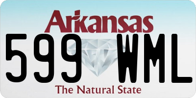 AR license plate 599WML