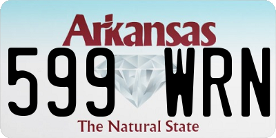 AR license plate 599WRN