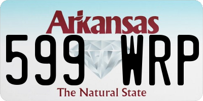 AR license plate 599WRP
