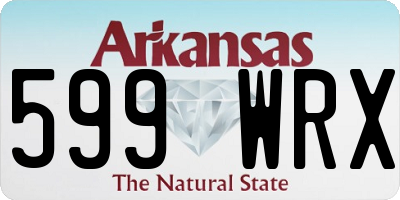 AR license plate 599WRX