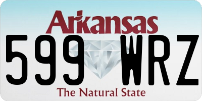 AR license plate 599WRZ