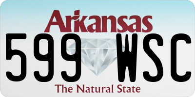 AR license plate 599WSC
