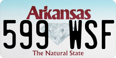 AR license plate 599WSF