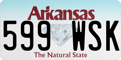 AR license plate 599WSK