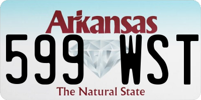 AR license plate 599WST