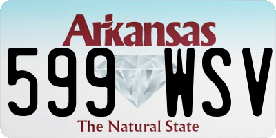 AR license plate 599WSV