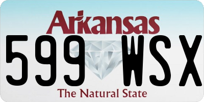 AR license plate 599WSX