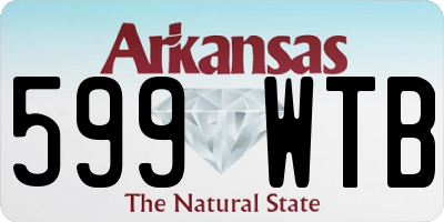 AR license plate 599WTB