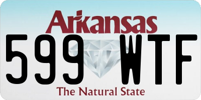 AR license plate 599WTF