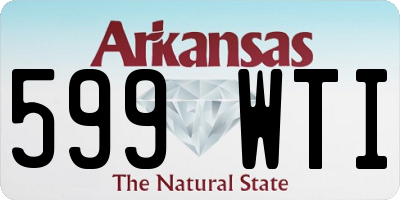 AR license plate 599WTI