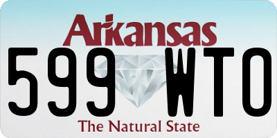 AR license plate 599WTO