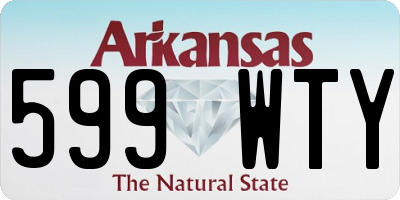 AR license plate 599WTY