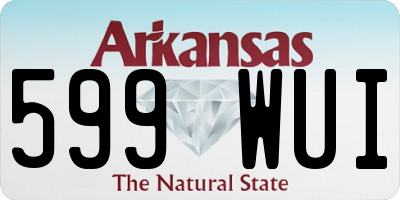 AR license plate 599WUI