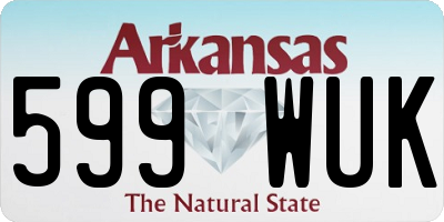 AR license plate 599WUK