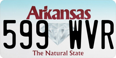 AR license plate 599WVR