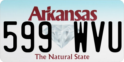 AR license plate 599WVU