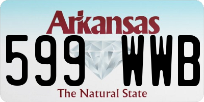 AR license plate 599WWB