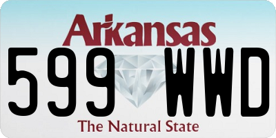 AR license plate 599WWD