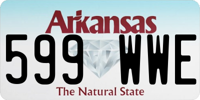 AR license plate 599WWE