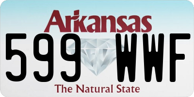 AR license plate 599WWF