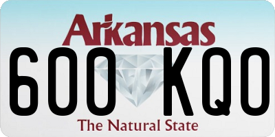 AR license plate 600KQO