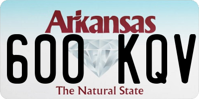 AR license plate 600KQV