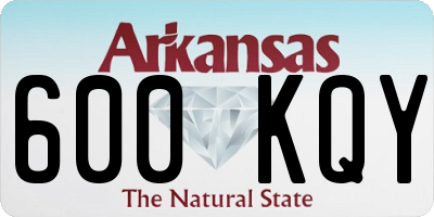 AR license plate 600KQY