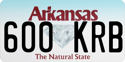 AR license plate 600KRB