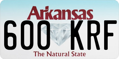 AR license plate 600KRF