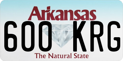 AR license plate 600KRG