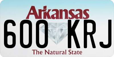 AR license plate 600KRJ