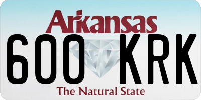 AR license plate 600KRK
