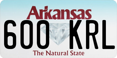 AR license plate 600KRL