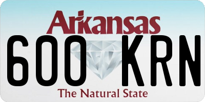 AR license plate 600KRN