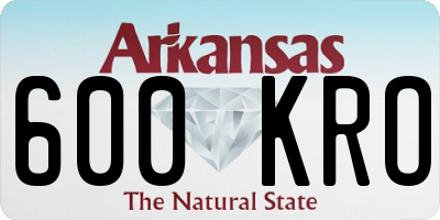 AR license plate 600KRO