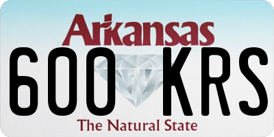 AR license plate 600KRS