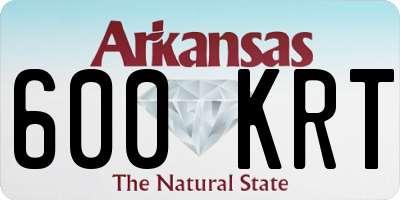 AR license plate 600KRT