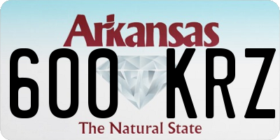 AR license plate 600KRZ