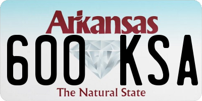 AR license plate 600KSA