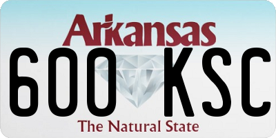 AR license plate 600KSC