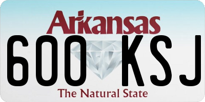 AR license plate 600KSJ