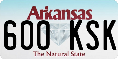 AR license plate 600KSK