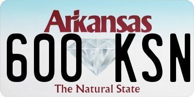 AR license plate 600KSN