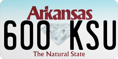 AR license plate 600KSU
