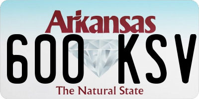 AR license plate 600KSV