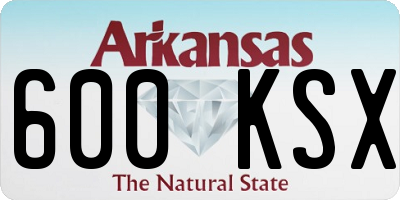 AR license plate 600KSX
