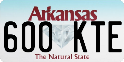 AR license plate 600KTE