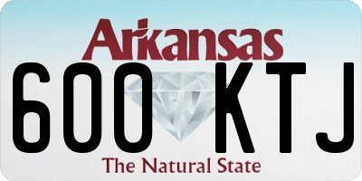 AR license plate 600KTJ