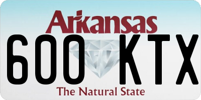 AR license plate 600KTX