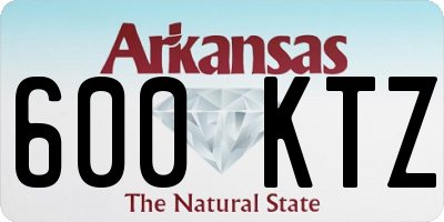 AR license plate 600KTZ